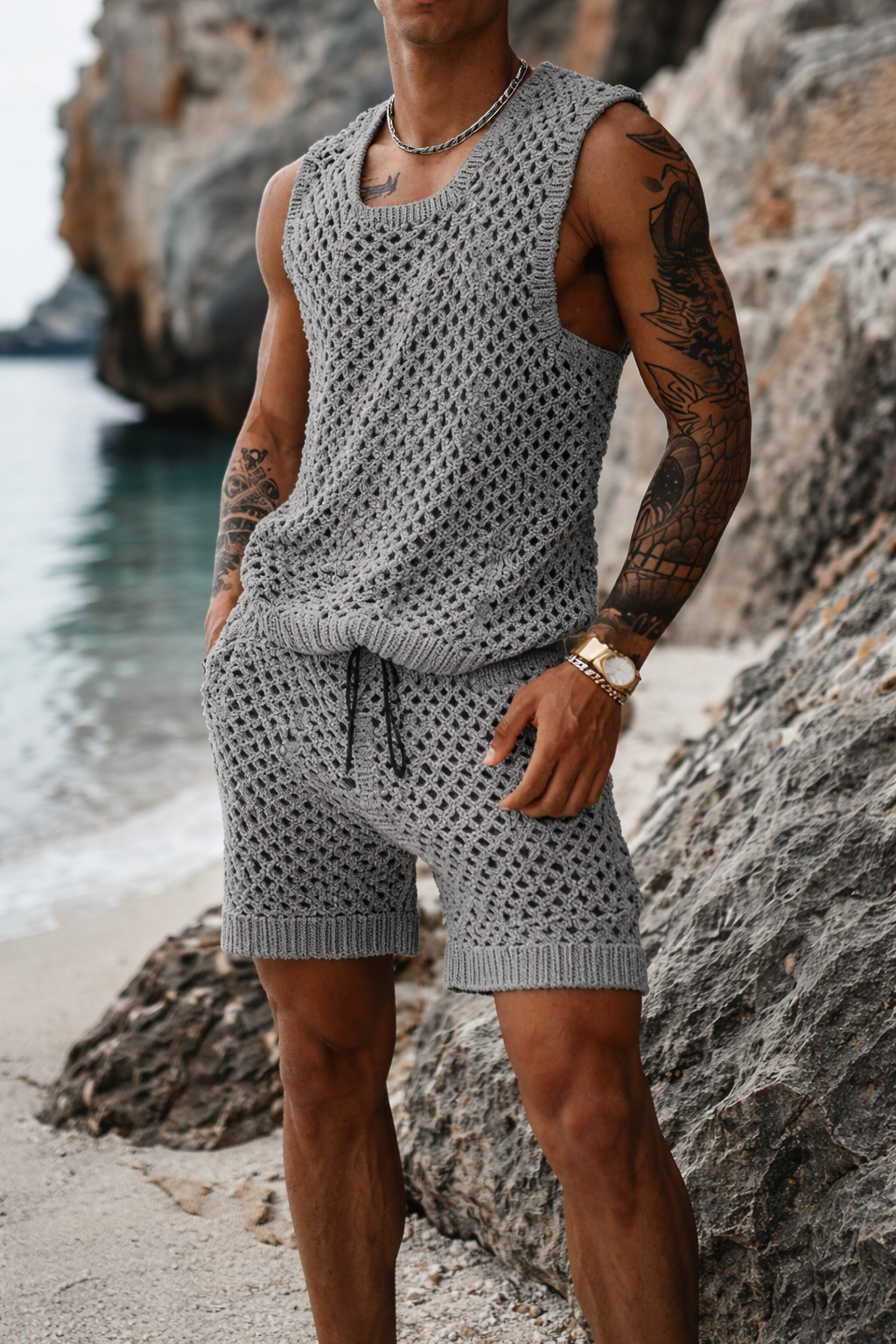 Leisure Vertical Stripe Shorts