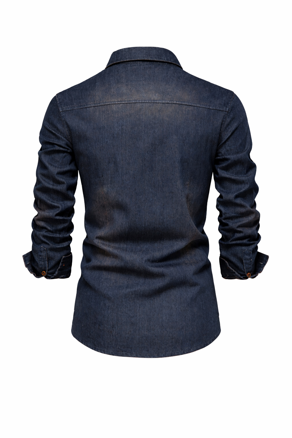 Elastic Cotton Denim Shirt