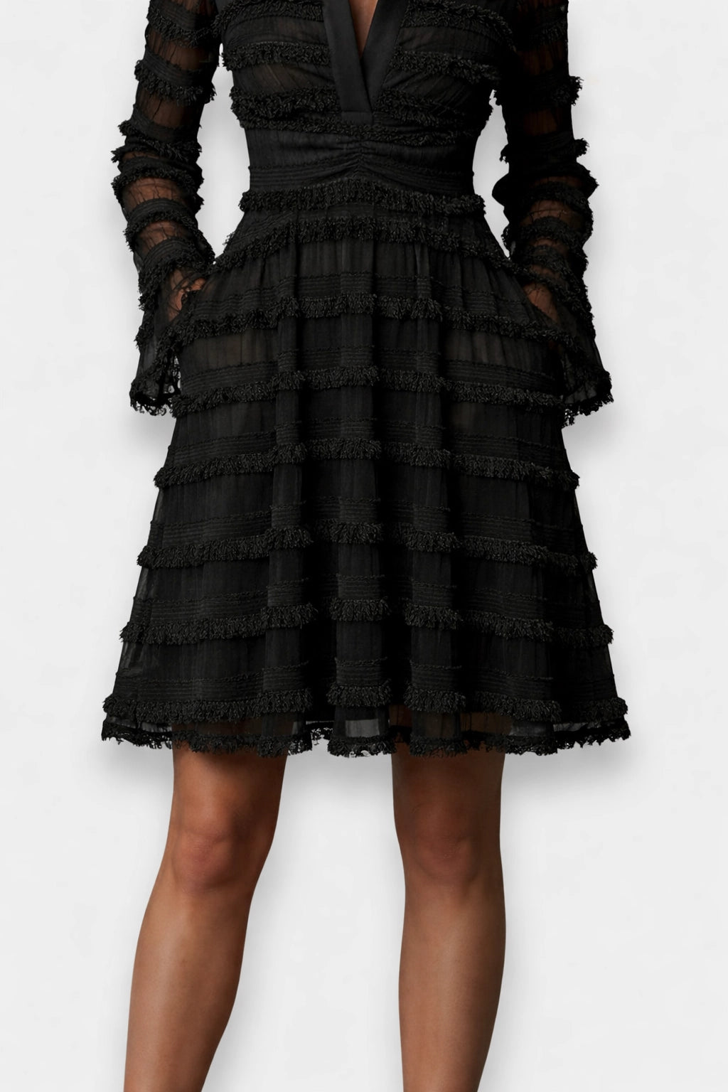 Velisse Mesh Ruched Dress