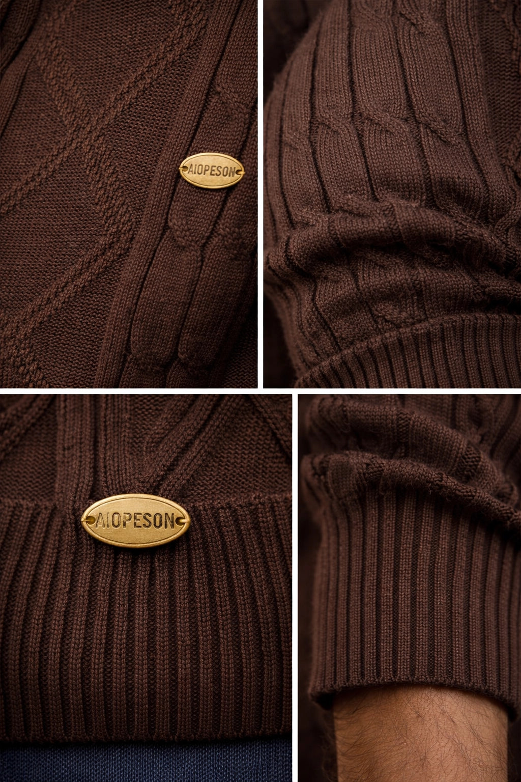 Harlington Argyle Knit Cardigan