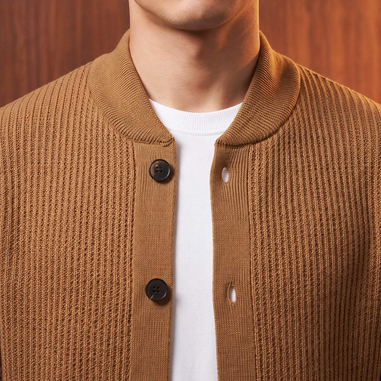 Casual Single Breasted Sweatercoat