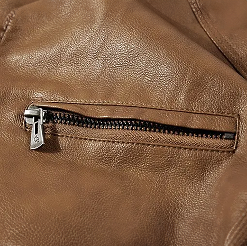 Slim Fit Leather Jacket