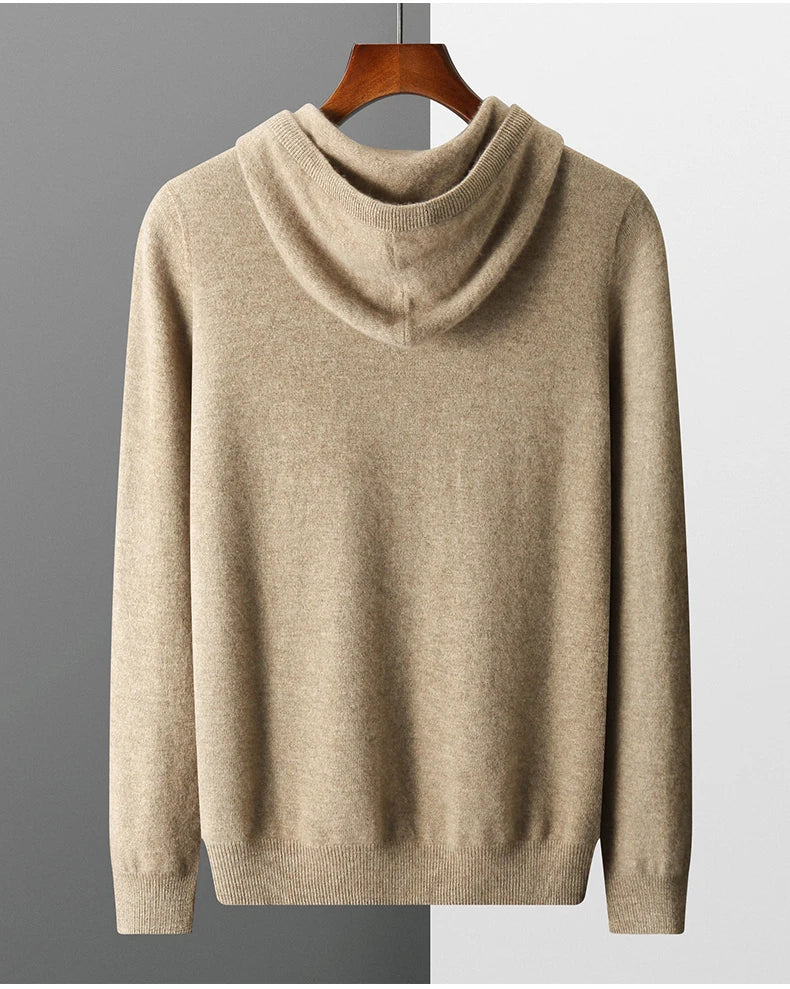 Merino Wool Hooded Sweatshirt