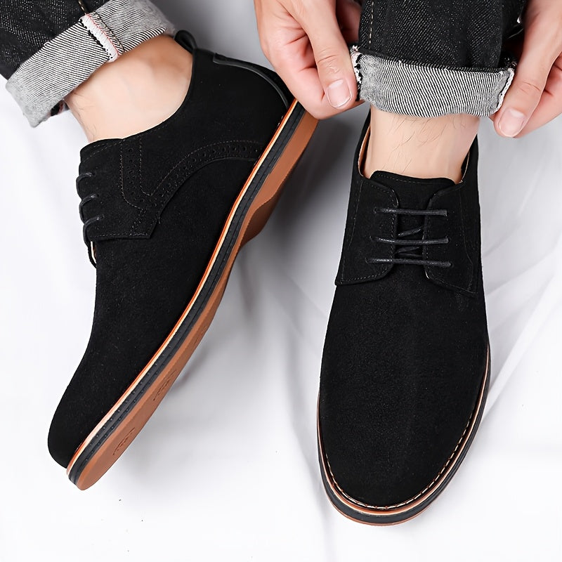 Suede Brogue Leather Shoes