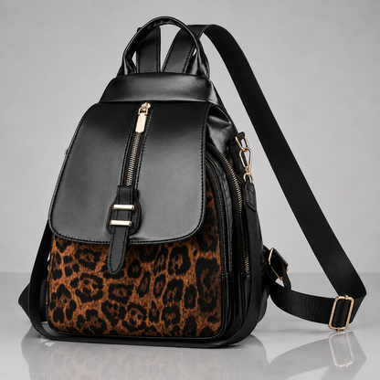 Women's Trendy Leopard Backpack