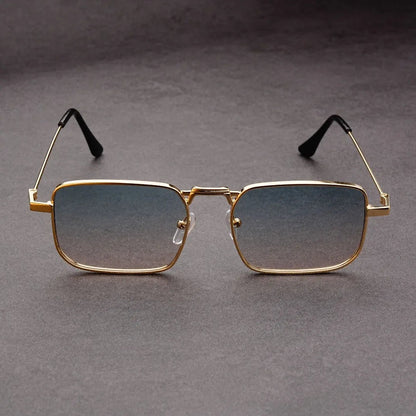 Retro Metal Rectangle Sunglasses