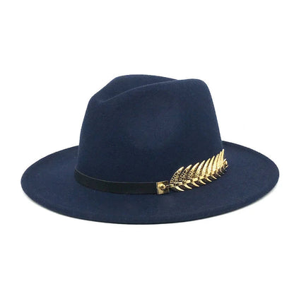 Leaf Buckle Jazz Hat
