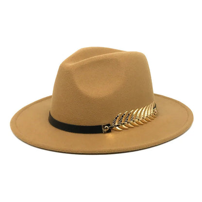 Leaf Buckle Jazz Hat