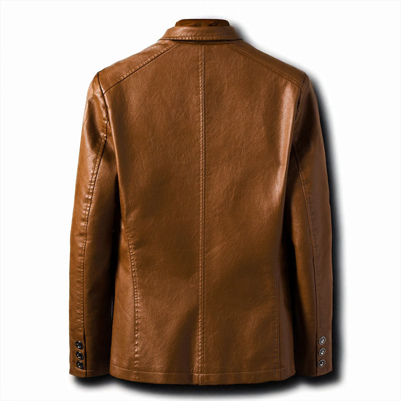 PU Leather Business Blazer