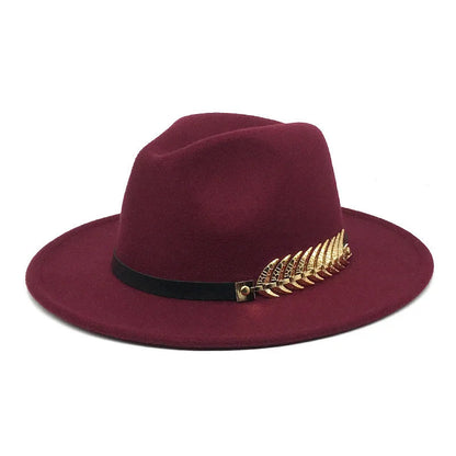 Leaf Buckle Jazz Hat