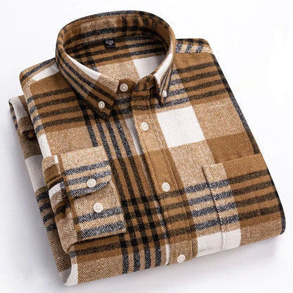 Herringbone Casual Long Sleeve