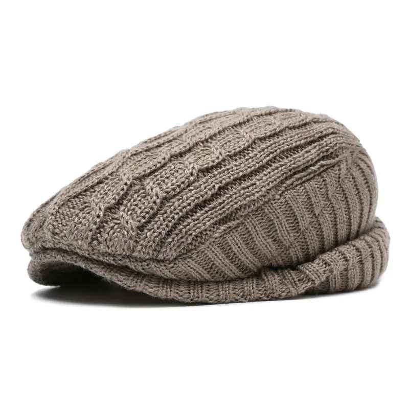 Knitted Wool Beret Cap
