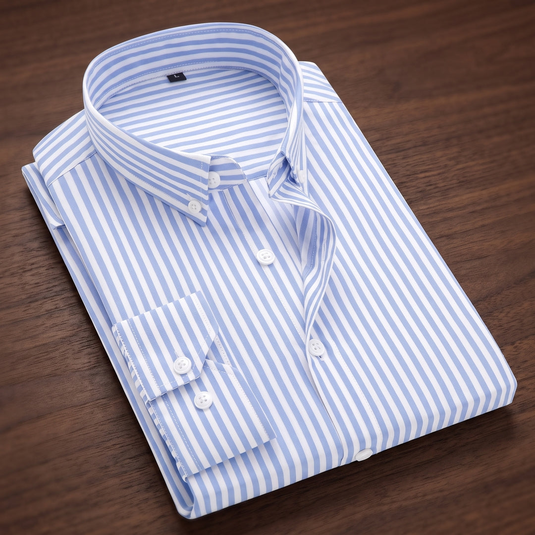 Striped Slim-Fit Long Shirt