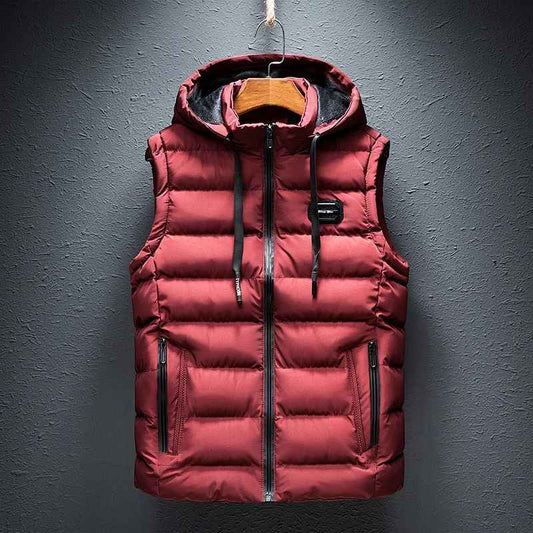 Hooded Casual Vest Jacket