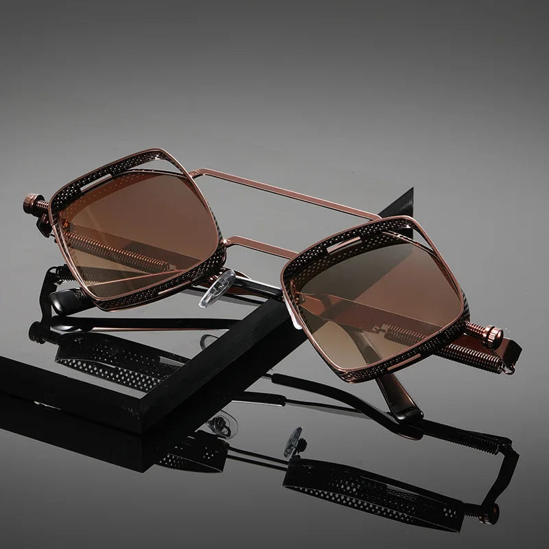 Punk Style Hollow Sunglasses