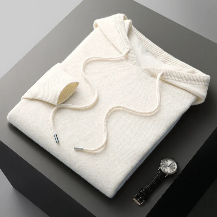Merino Wool Hooded Sweatshirt