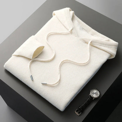 Merino Wool Hooded Sweatshirt