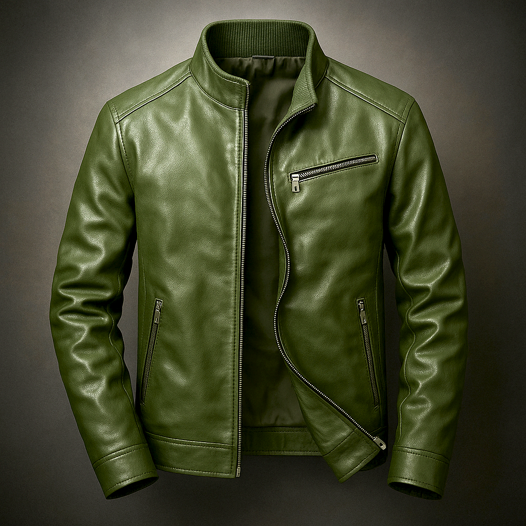 Slim Fit Leather Jacket