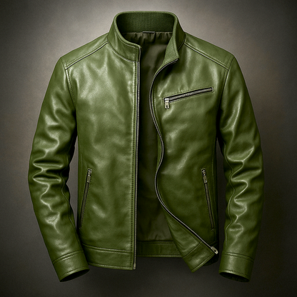 Slim Fit Leather Jacket