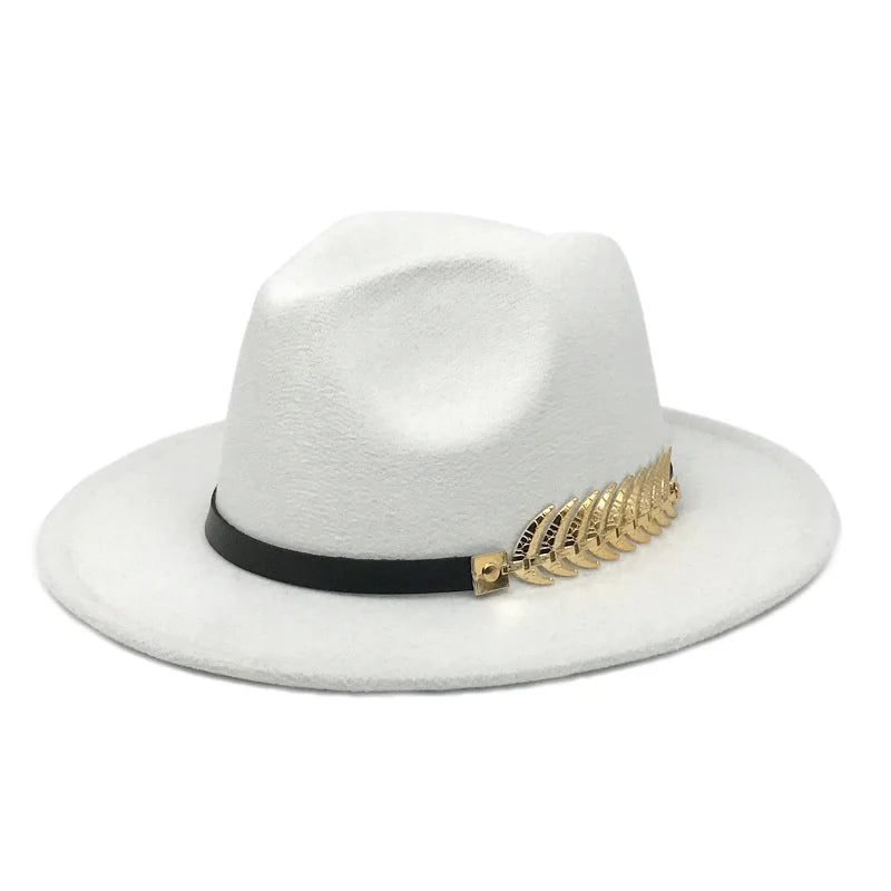 Leaf Buckle Jazz Hat