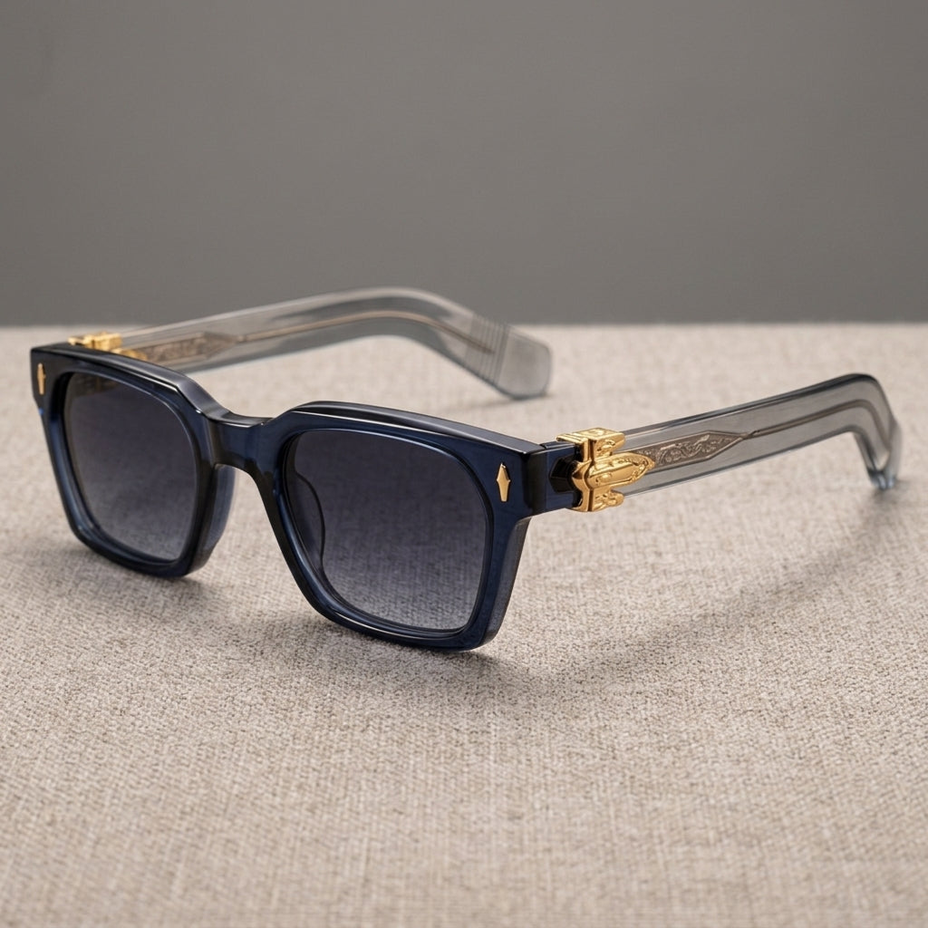 Vintage Gold Carved Eyewear