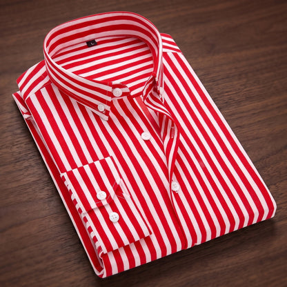 Striped Slim-Fit Long Shirt