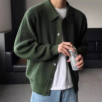 Open-Front Knitted Cardigan