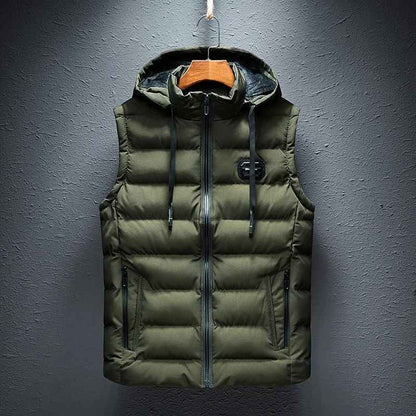 Hooded Casual Vest Jacket
