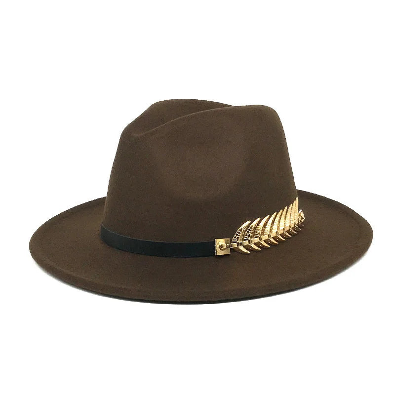 Leaf Buckle Jazz Hat