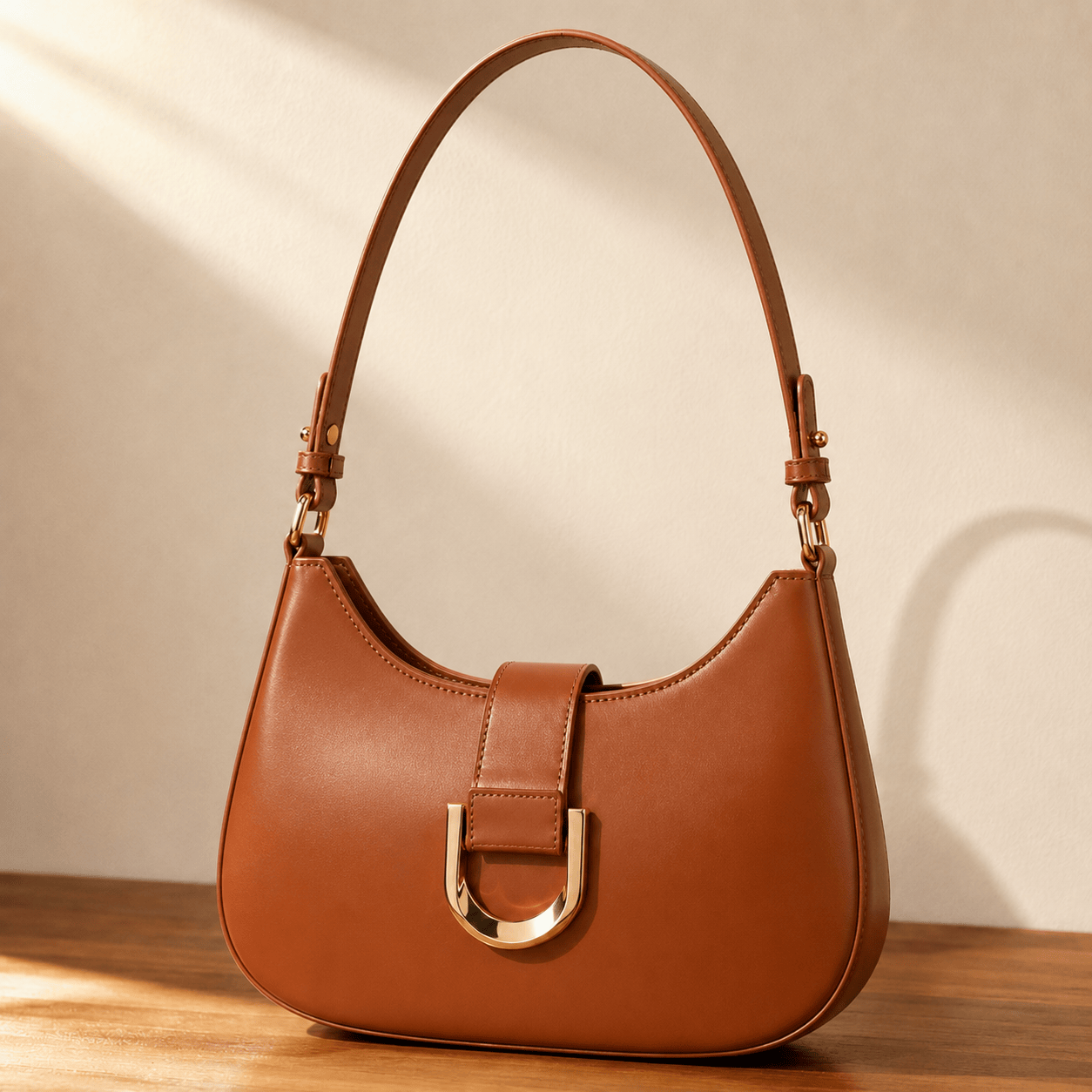 Leather Dumpling Crossbody Bag