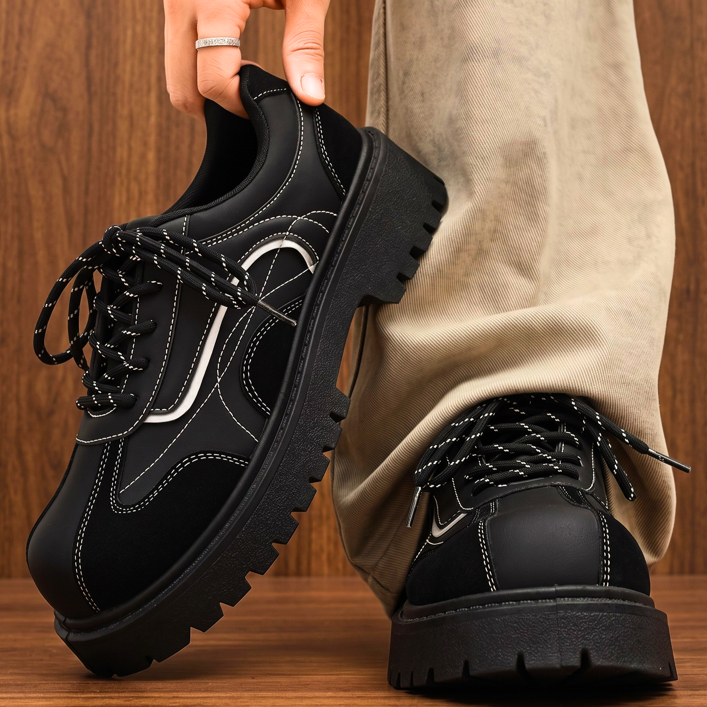 Men's Retro Derby Shoes
