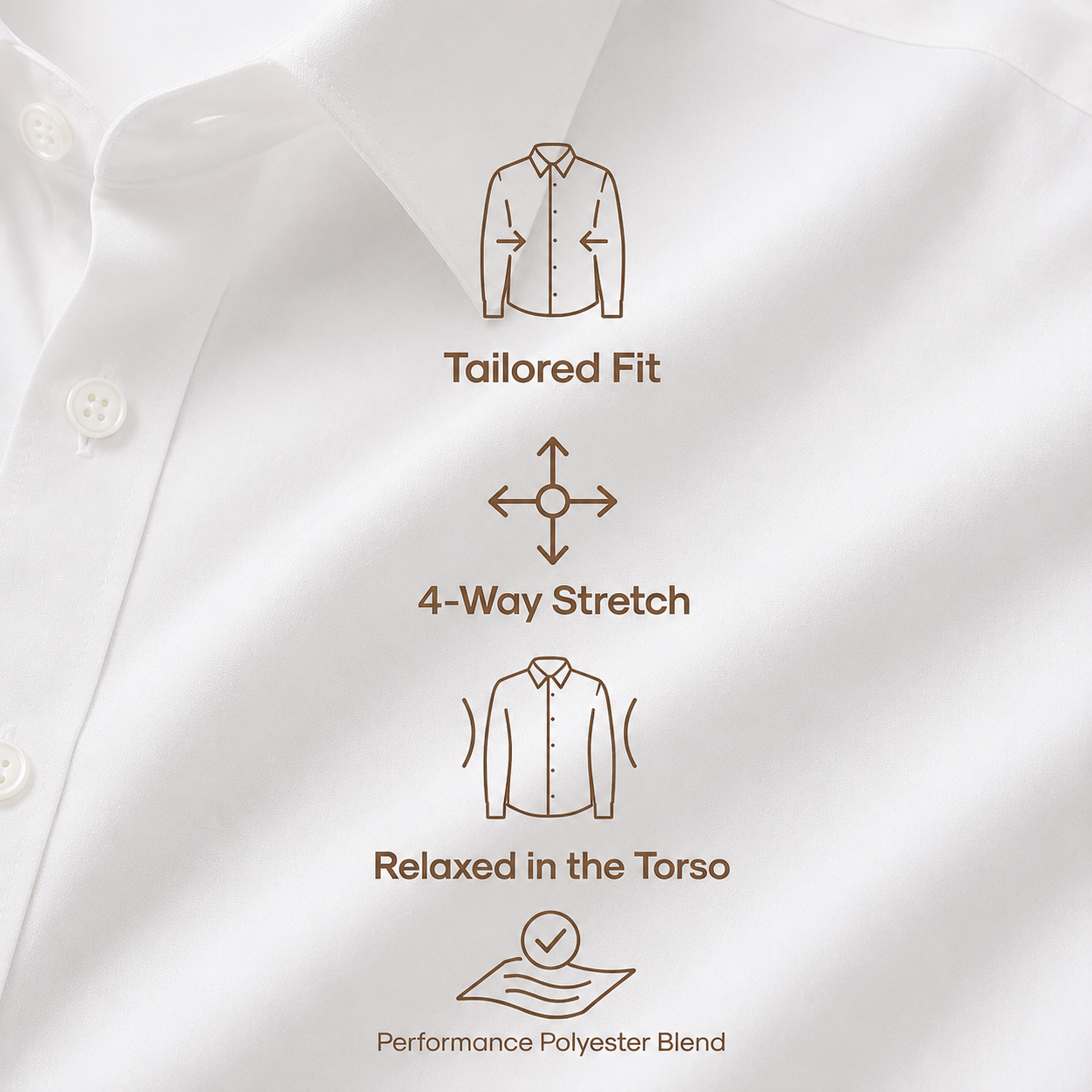 Wrinkle-Free Silky Shirt