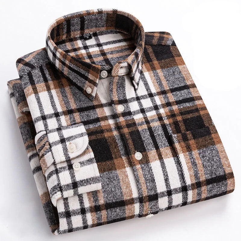 Herringbone Casual Long Sleeve