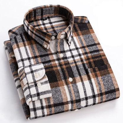 Herringbone Casual Long Sleeve