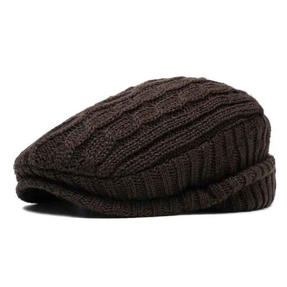 Knitted Wool Beret Cap