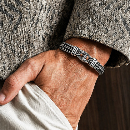 Mesh Figaro Chain Bracelet