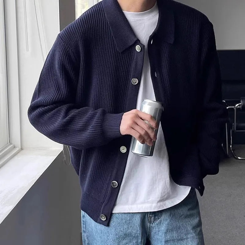 Open-Front Knitted Cardigan