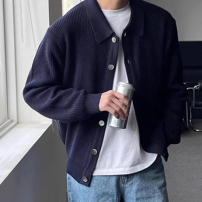 Open-Front Knitted Cardigan