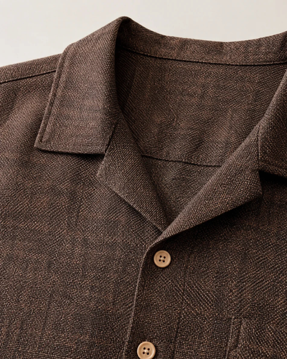 Linen Camp Collar Shirt