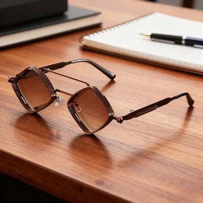 Punk Style Hollow Sunglasses