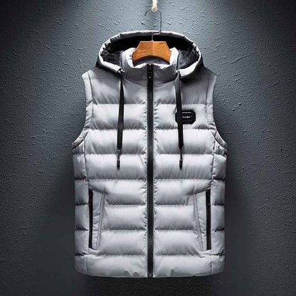 Hooded Casual Vest Jacket