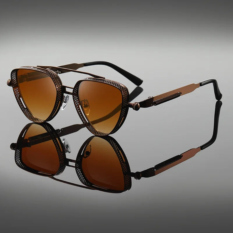 Punk Style Hollow Sunglasses