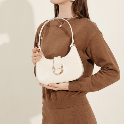 Leather Dumpling Crossbody Bag