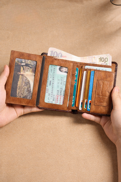 Leather Trifold Wallet