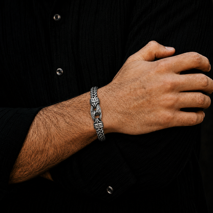 Mesh Figaro Chain Bracelet