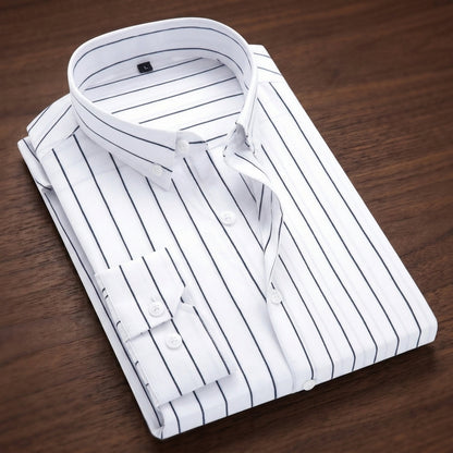 Striped Slim-Fit Long Shirt