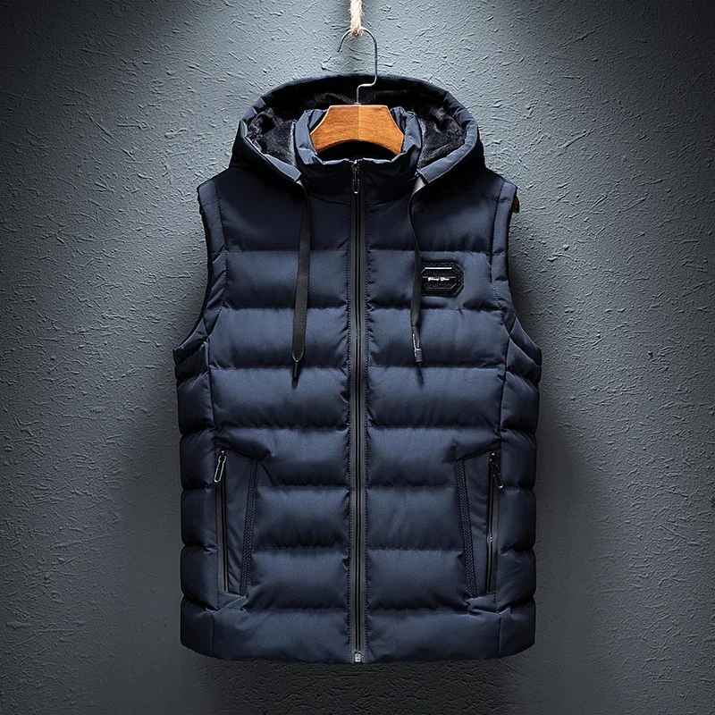 Hooded Casual Vest Jacket