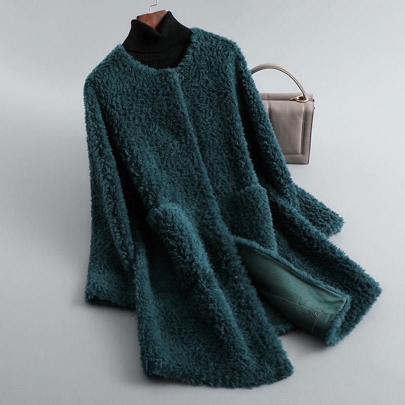 Faux Lamb Fur Coat
