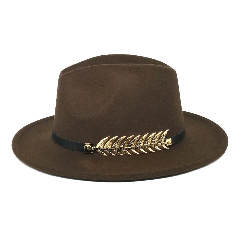 Leaf Buckle Jazz Hat