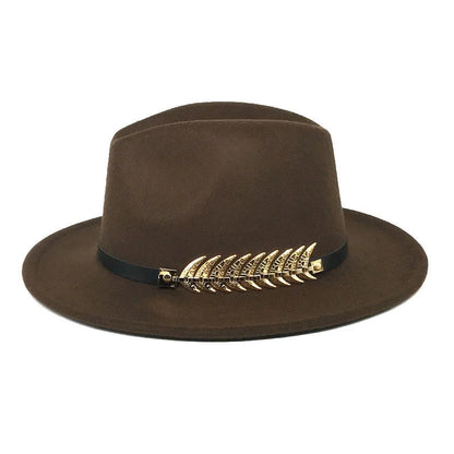 Leaf Buckle Jazz Hat